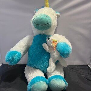 Goffa Unicorn Mother & Baby Stuffed Plush Soft Animal 22 inches